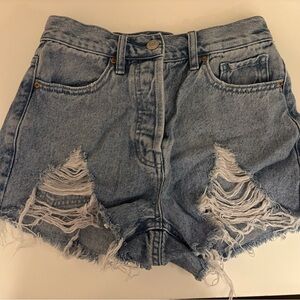 Distressed Denim Women's Shorts